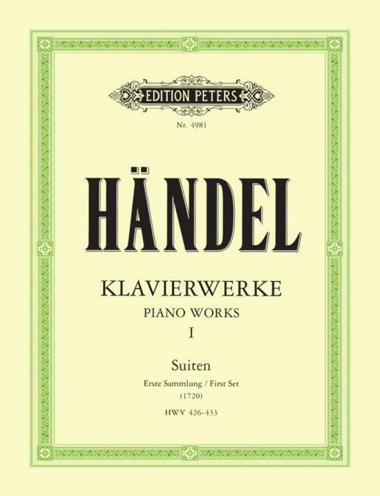 《Handel: Klavierwerke Band 1 Suiten》HWV 426-433 (1720)