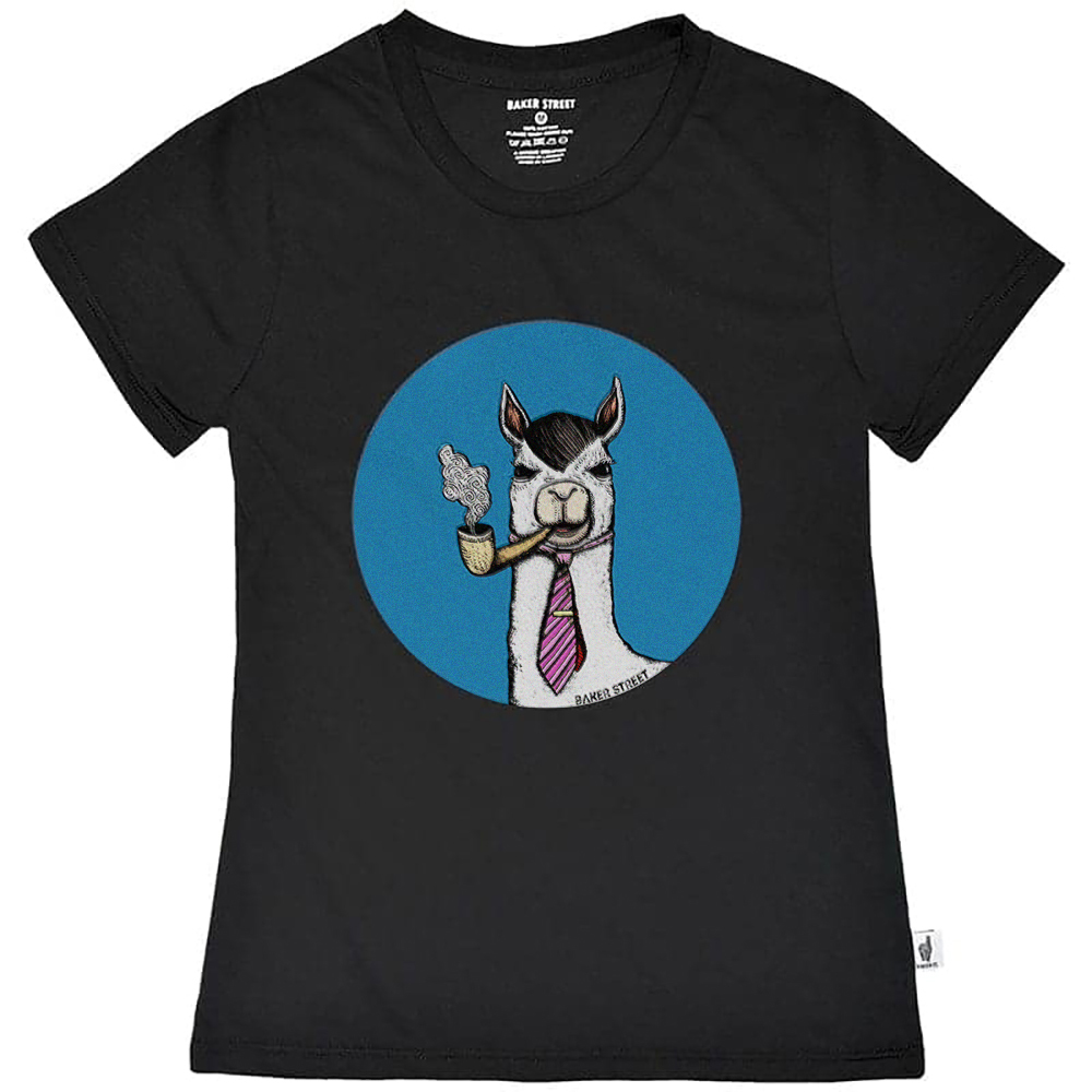 Smokin' Alpaca 藍圈煙斗 女版短T