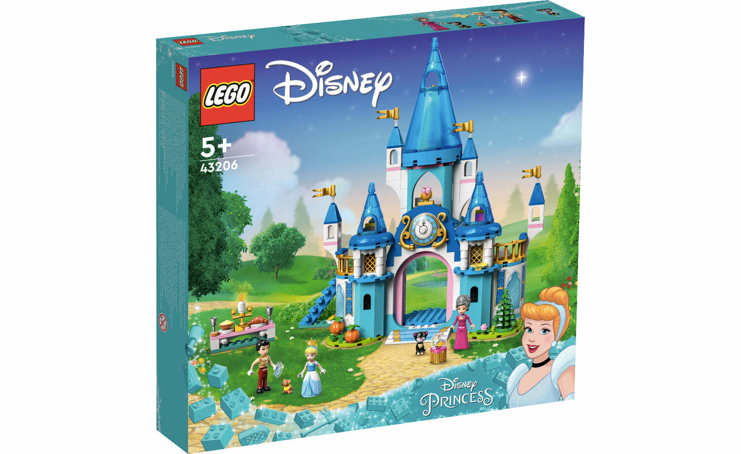 [飛米樂高積木磚賣店] LEGO 43206 Disney-灰姑娘和白馬王子的城堡