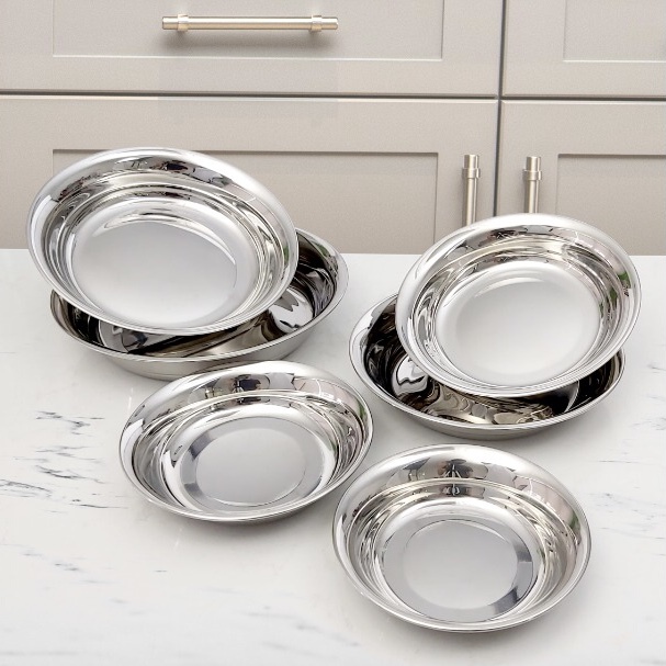 Stainless Steel Plate 6pcs