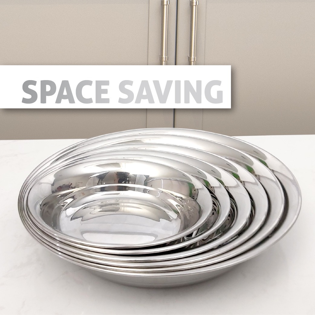 Stainless Steel Plate 6pcs