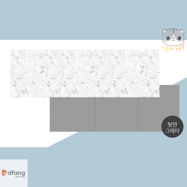 Dfang - 180cmX70cmX7mm Anti-Slip Waterproof Mat (Enhanced Anti-Scratch Layer D.Film) - Marble