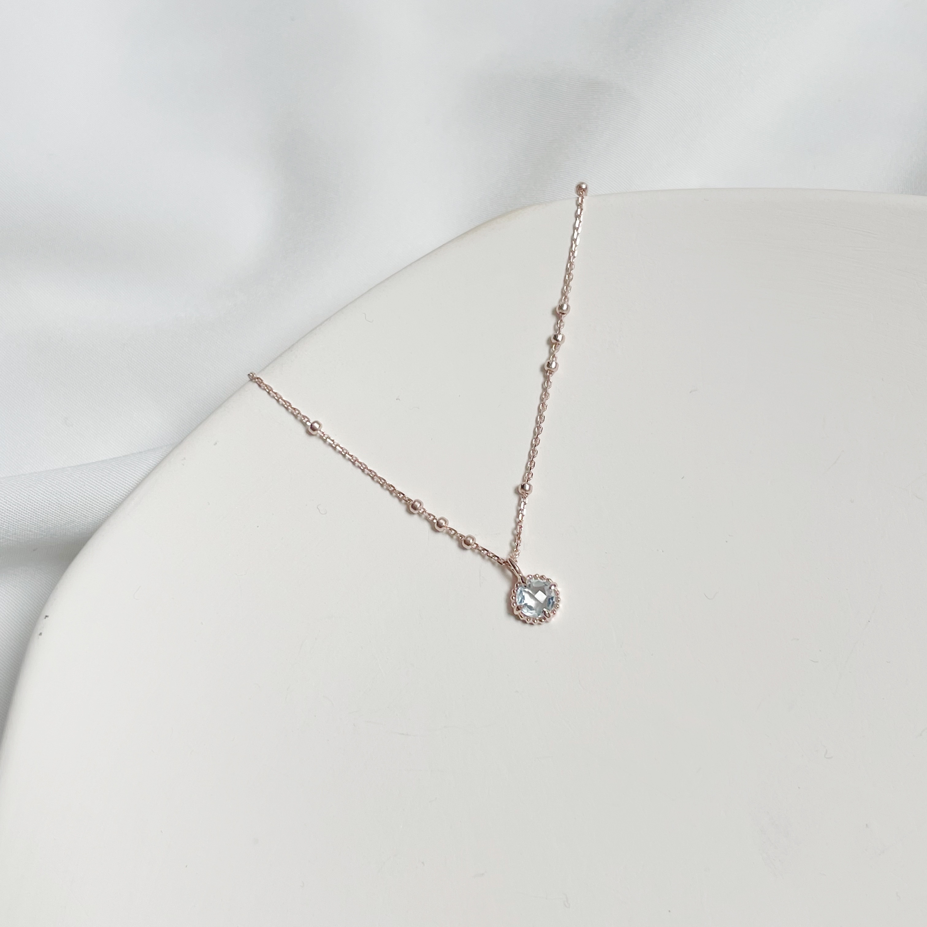 麻花小蛋撻托帕triplets項鍊