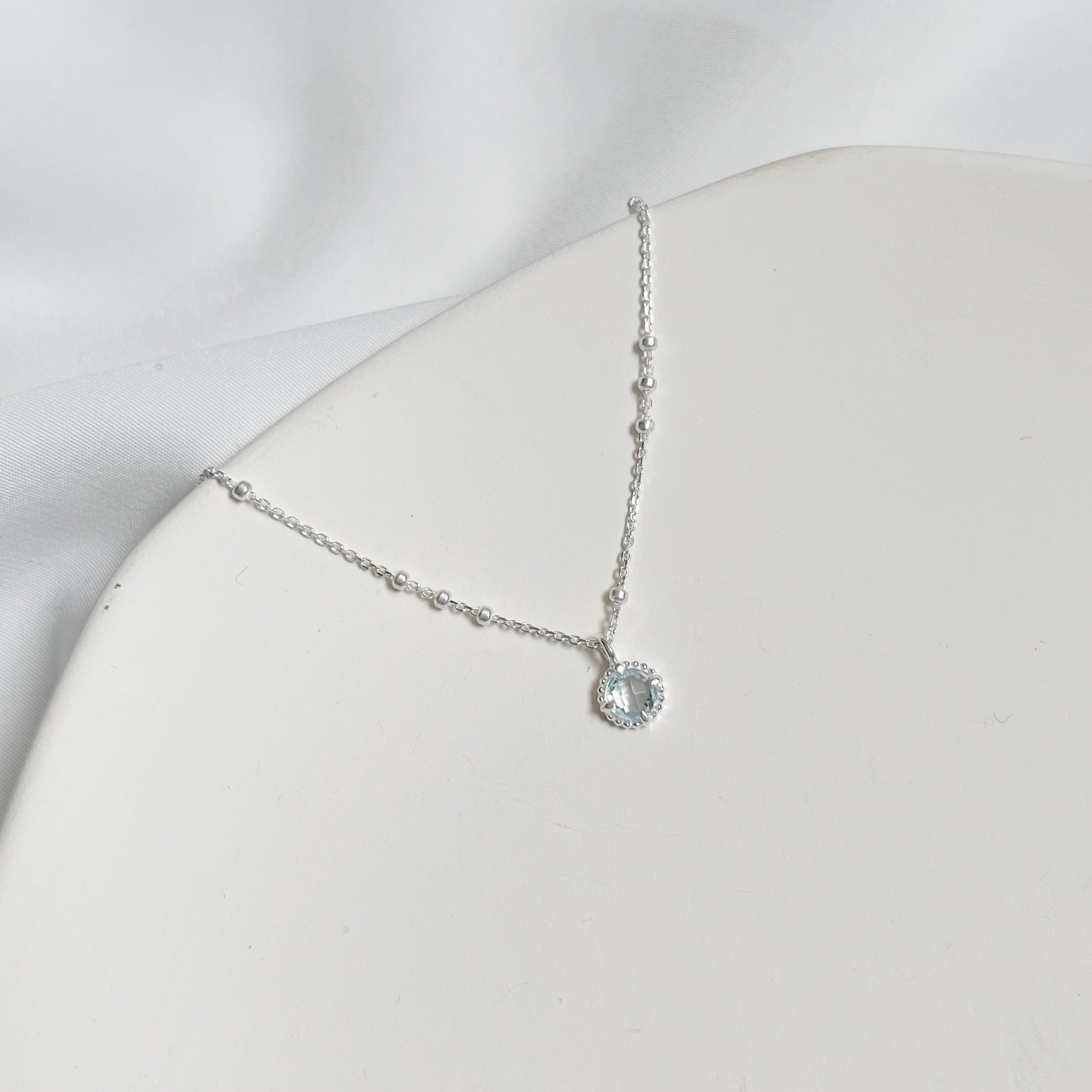 麻花小蛋撻托帕triplets項鍊