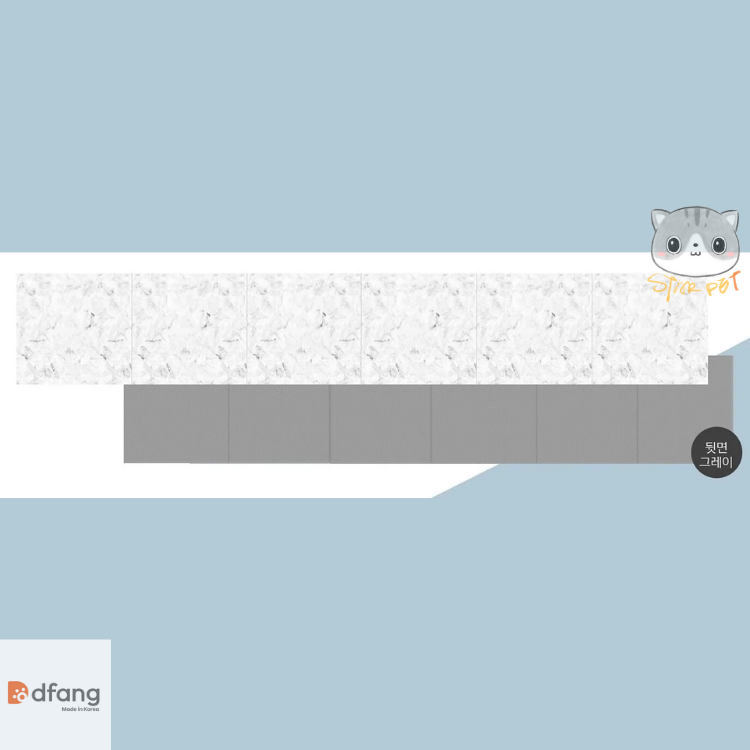 Dfang - 360cmX70cmX7mm Anti-Slip Waterproof Mat (Enhanced Anti-Scratch Layer D.Film) - Marble