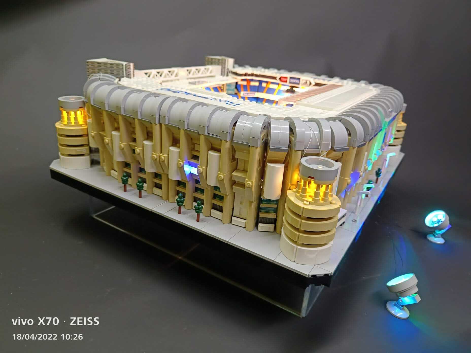 moc LED light for LEGO Creator Expert 10299 皇家馬德里 - 聖地牙哥·伯納烏球場 Real Madrid – Santiago Bernabéu Stadium(*LED燈,不含圖片中的LEGO*)