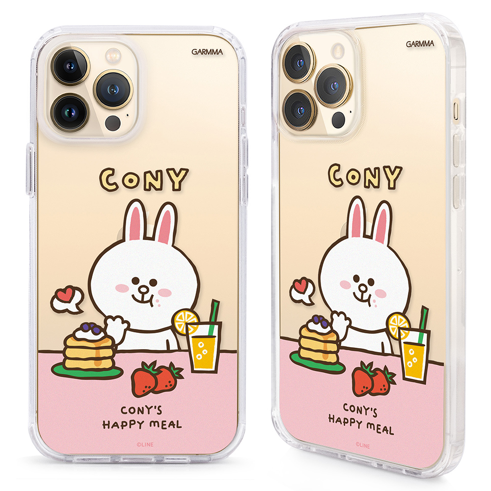 GARMMA LINE FRIENDS iPhone 13系列 二合一四角防摔保護套  點心時間