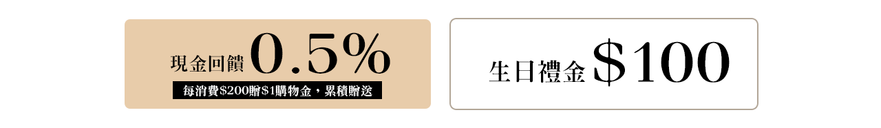 會員現金回饋,會員生日禮