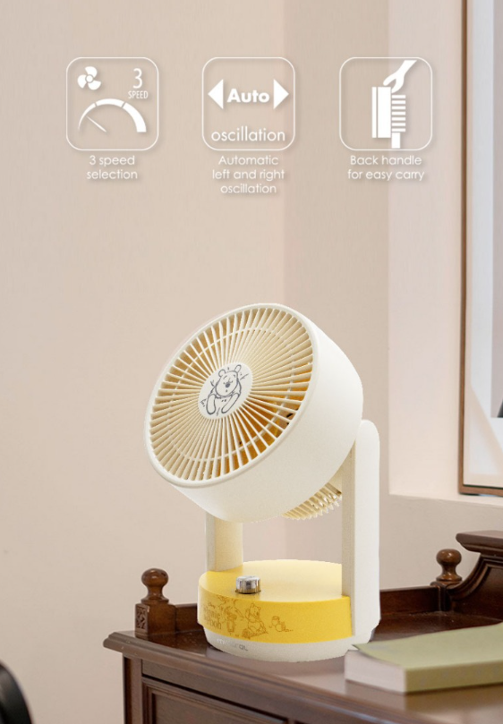 Disney x Mistral Everyday with Pooh Collection 7 inch High Velocity Fan MHV70-PH