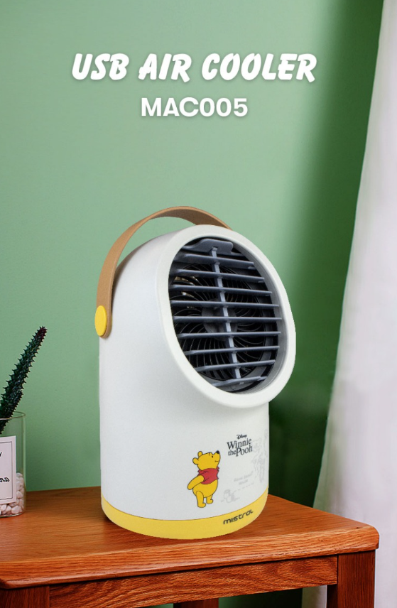 Disney x Mistral Everyday with Pooh Collection Rechargeable USB Air Cooler MAC005-PH