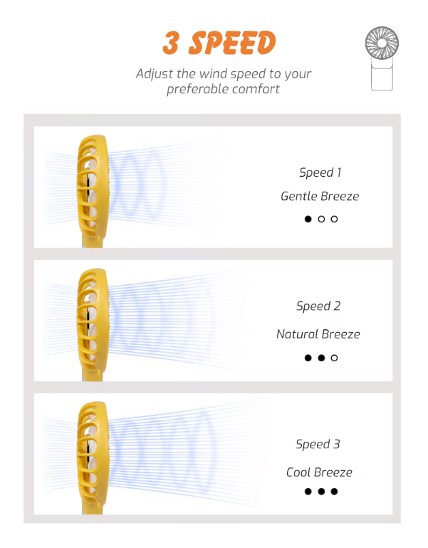 Disney x Mistral Everyday with Pooh Collection Mimica Cool Breeze Rechargeable USB Fan MRF500