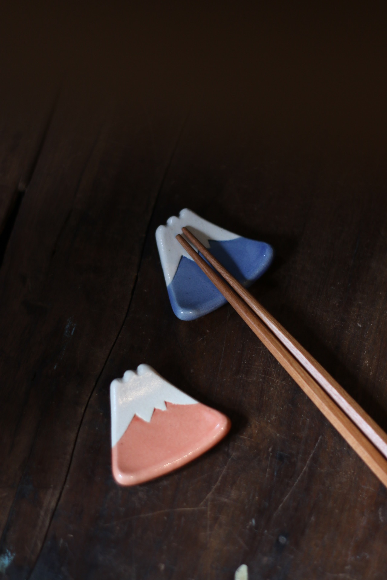 手作富士山造型筷架