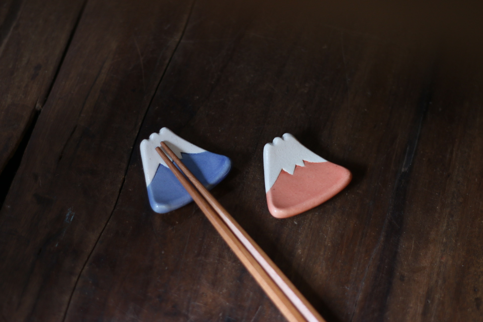 手作富士山造型筷架