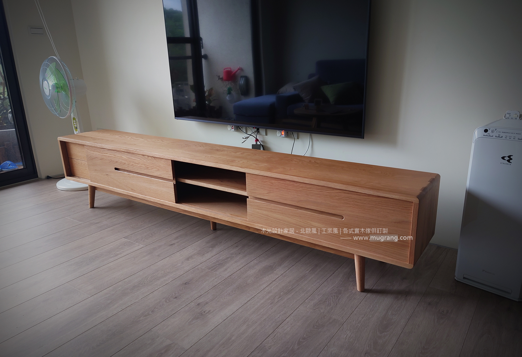 Esther-白橡木北歐簡約電視櫃|可訂製