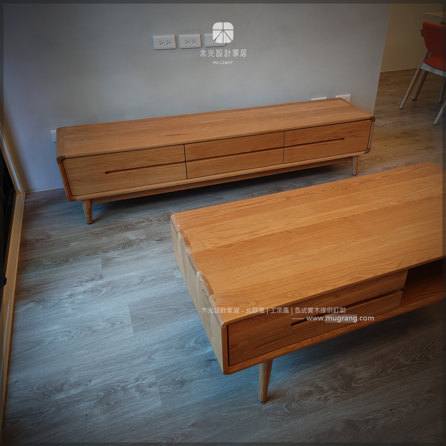 Esther-白橡木北歐收納電視櫃|可訂製