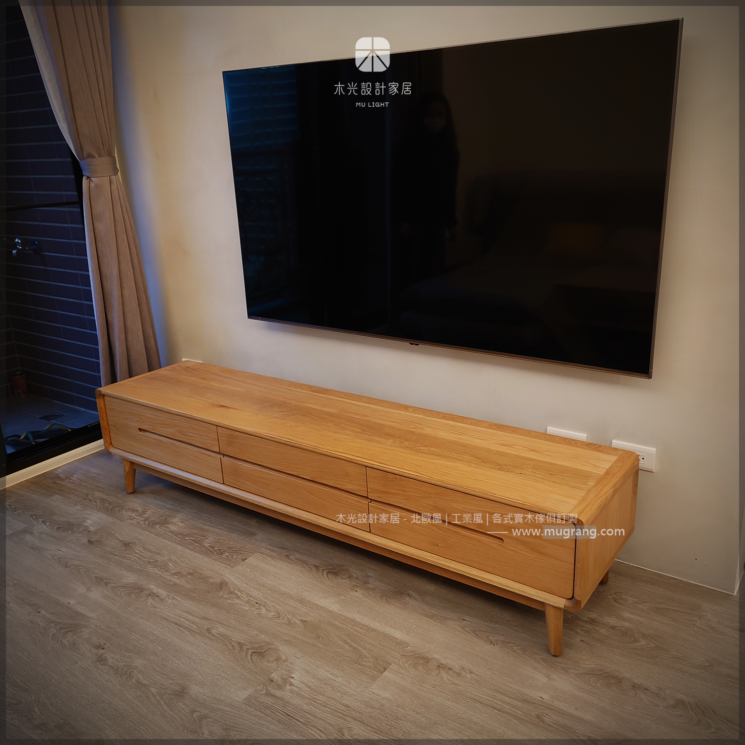 Esther-白橡木北歐收納電視櫃|可訂製