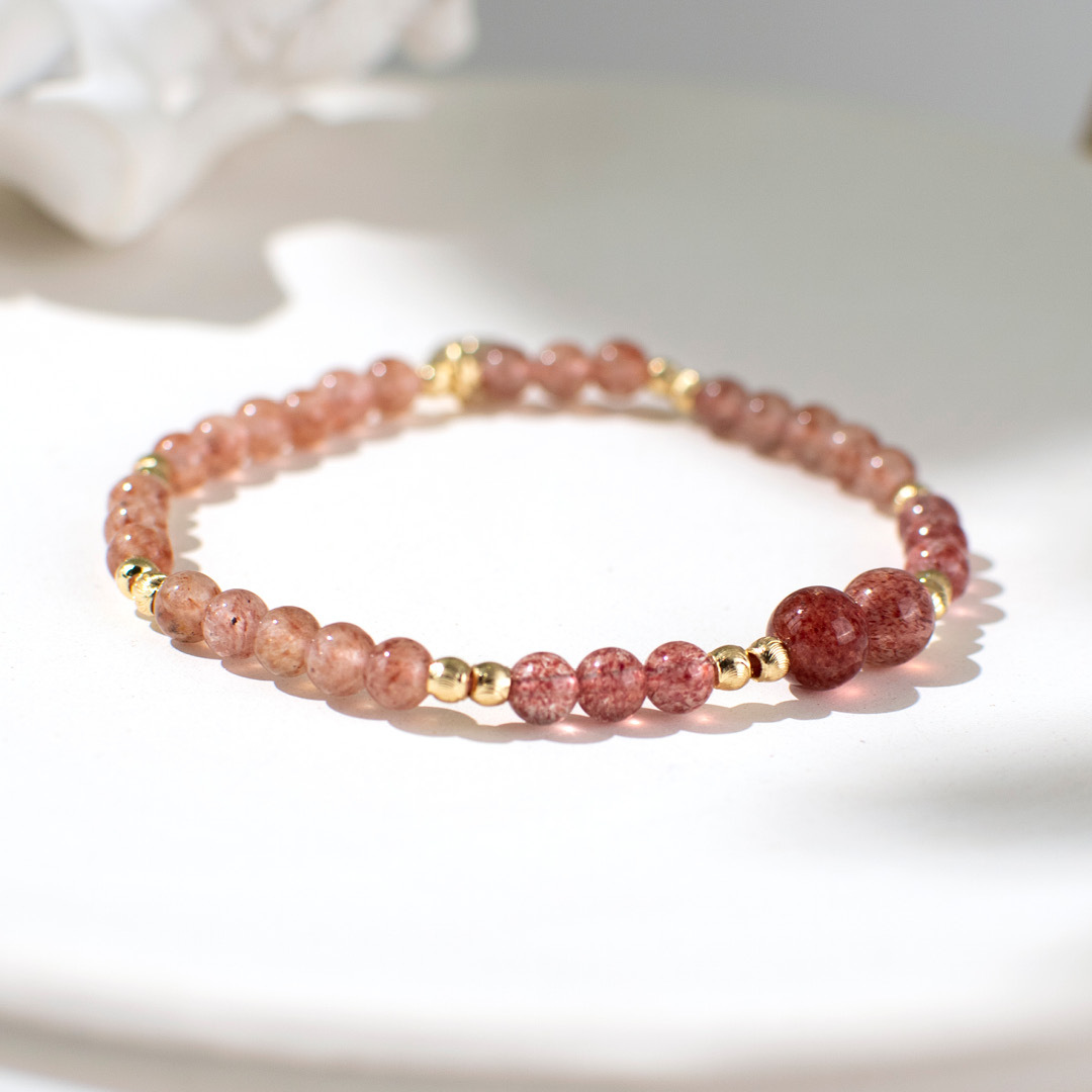 能量手鍊【璀璨年華】草莓晶手鍊