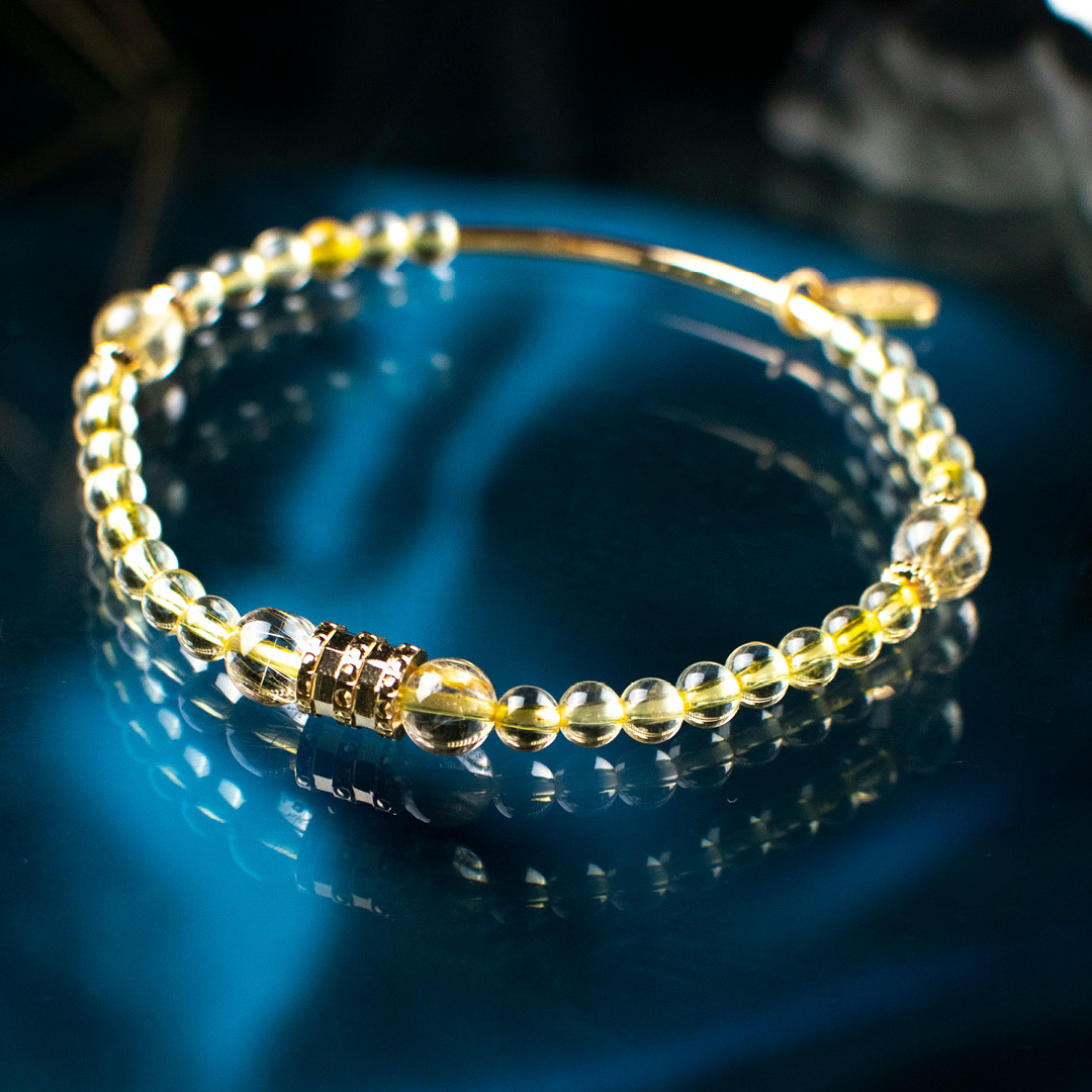 能量手鍊【漫遊秘徑】金髮晶黃水晶手鍊