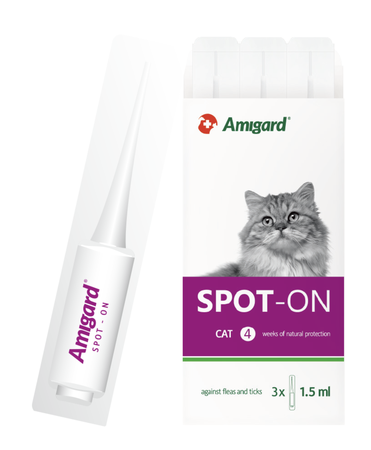 Amigard 安格 貓用 天然防蝨滴 - 12星期