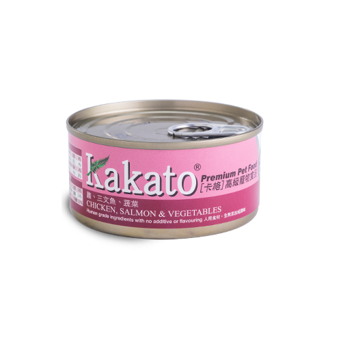 KAKATO雞三文魚蔬菜170g (24罐)