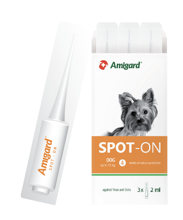 Amigard 安格 犬用 天然防蝨滴 - 15kg以下