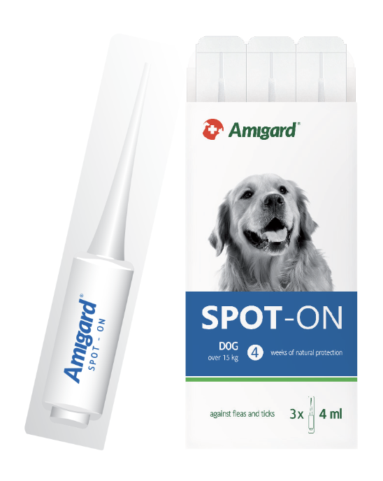 Amigard 安格 犬用 天然防蝨滴 15-30kg - 12星期
