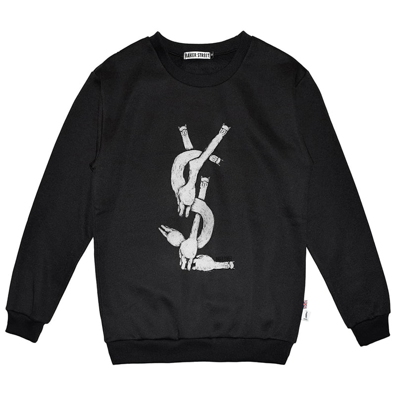 Exercising Alpaca 聖羅駝 高磅數長袖圓T