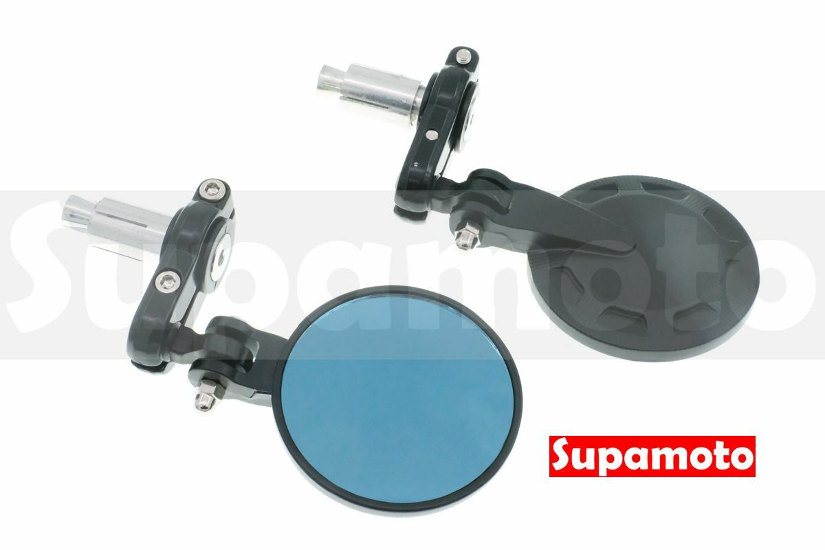 -Supamoto- M02 咖啡 圓形 平衡 端子 後照鏡 後視鏡 通用 改裝 復古 摺疊 手把鏡 手把鏡