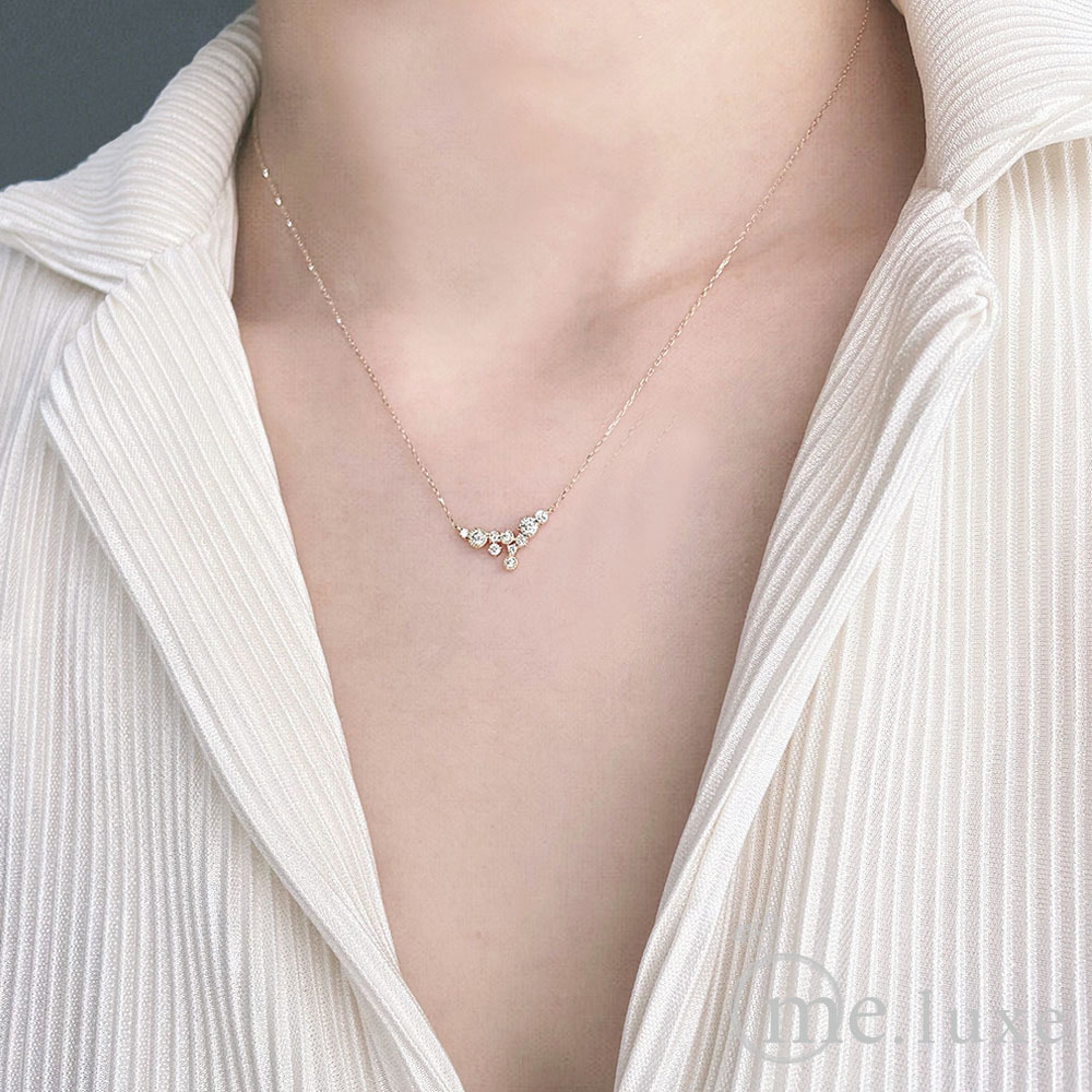 【me.luxe】K10水立方30分鑽石鍊