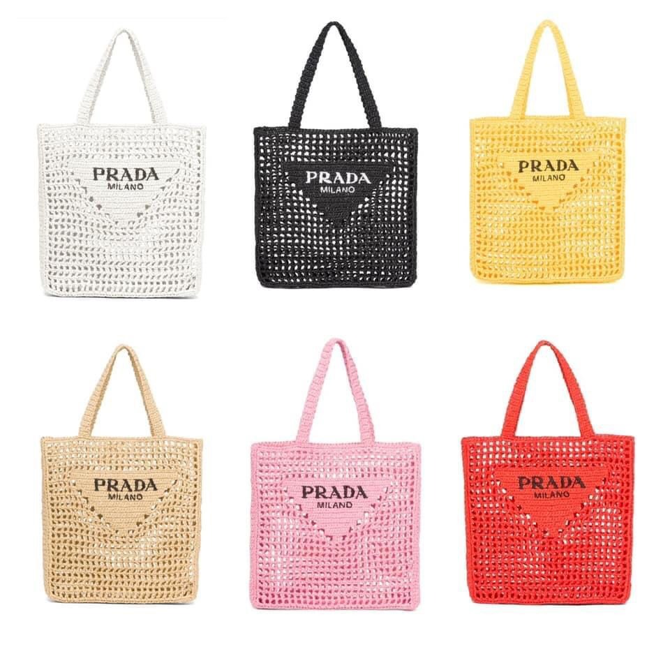 Prada編織托特包