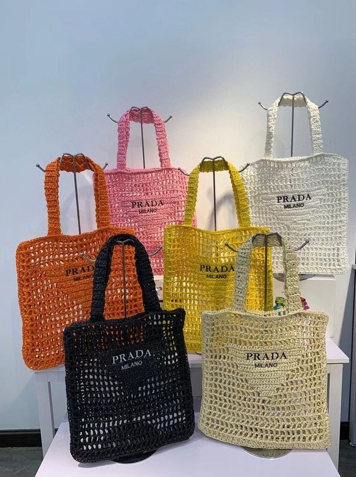 Prada編織托特包