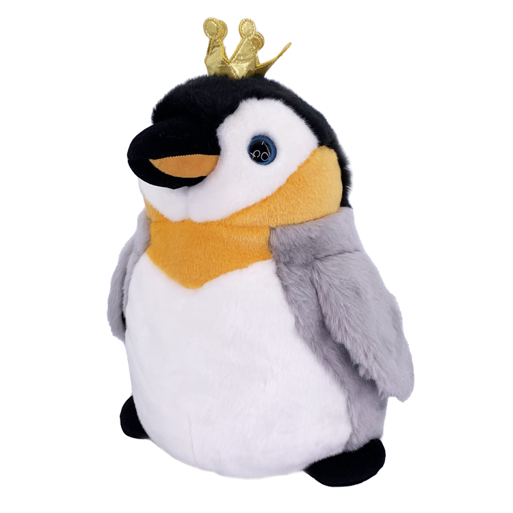 King Penguin With Crown Large Plush