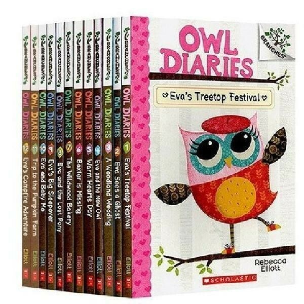 Owl Diaries 12 Book Set,Rebecca Elliott Paperback (Scholastic Branches)