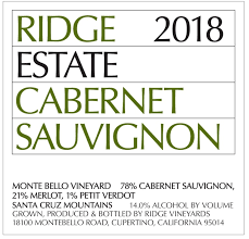 Ridge Estate Cabernet Sauvignon 2020