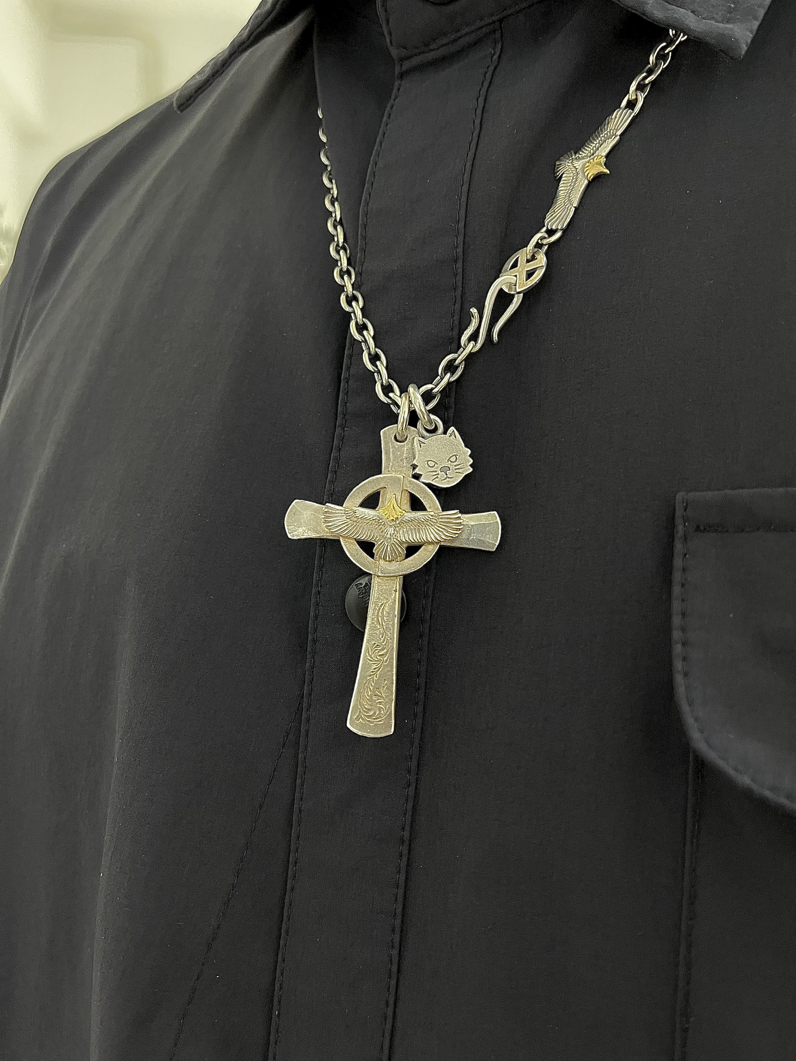 FateCo Eiji Fumino x vinavast K18 Luck Metal Cat Pendant