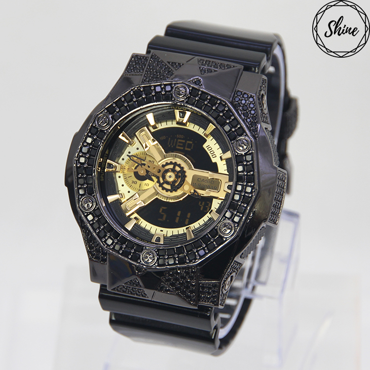 黑色 改裝手錶 GA-110GB-1A - 尋星