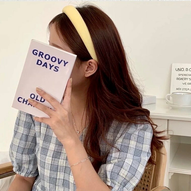 韓國糖果皮質髮箍。四色