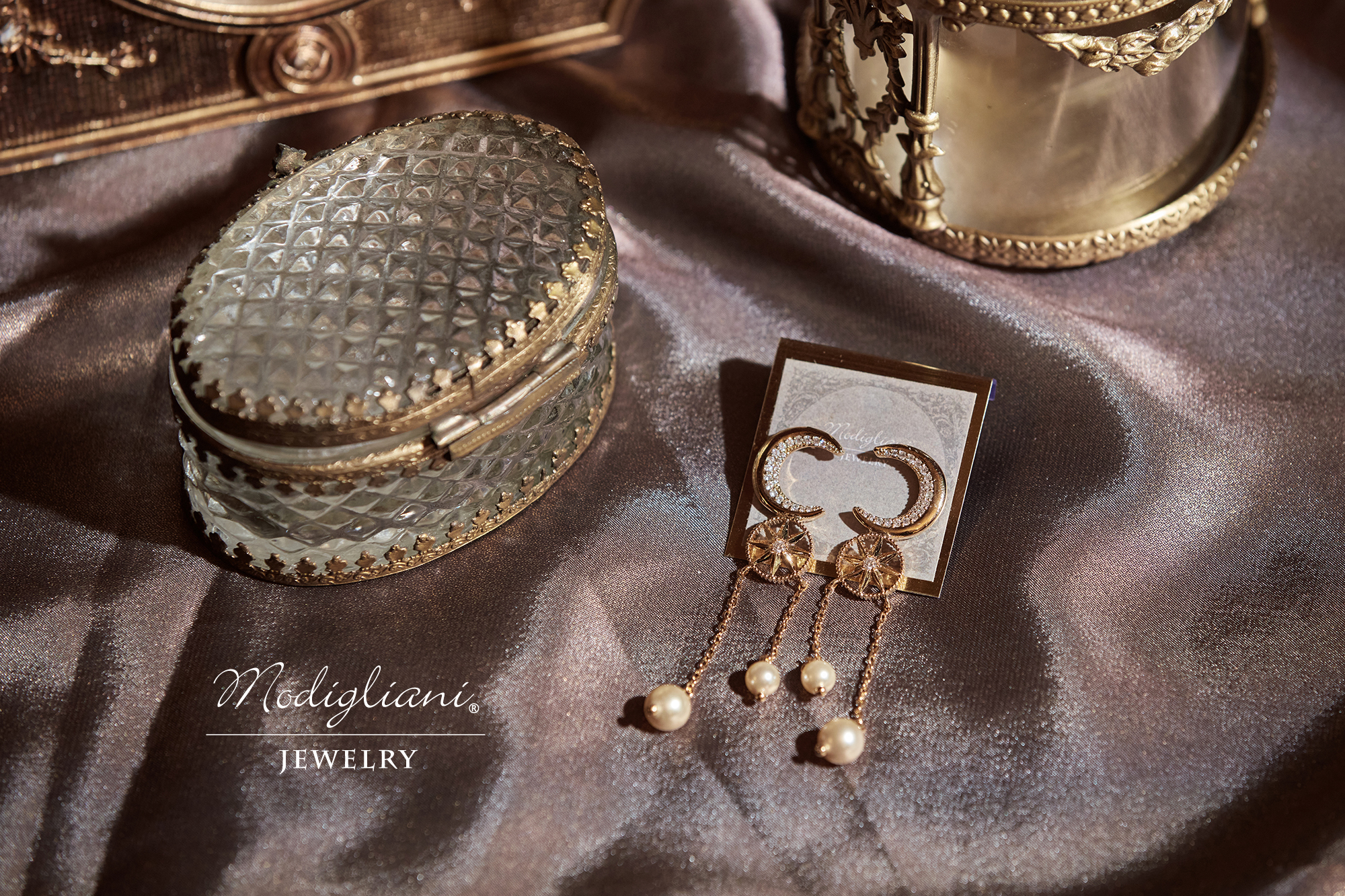 18KGP 月夜迷航耳環