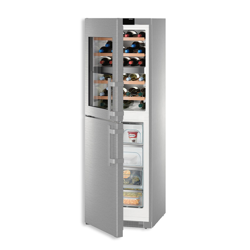 【贈基本安裝】Liebherr 279公升 雙門酒櫃+冷凍櫃 SWTNes4265 (酒櫃48儲存瓶數)