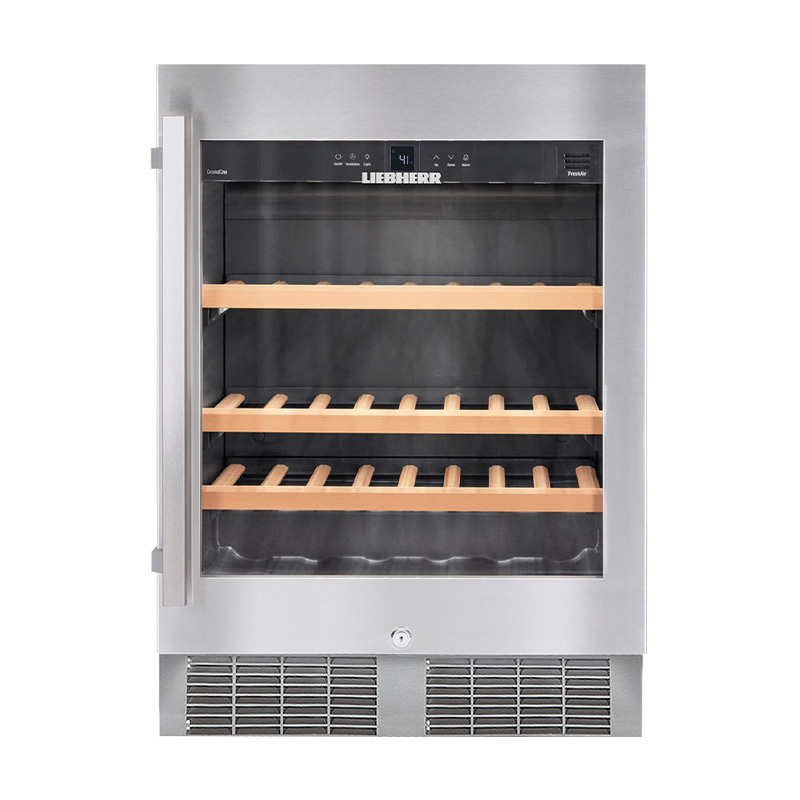 【私訊甜甜價】Liebherr 46瓶 嵌入式 單溫紅酒櫃 (銀) WU4500 桌下型儲酒櫃