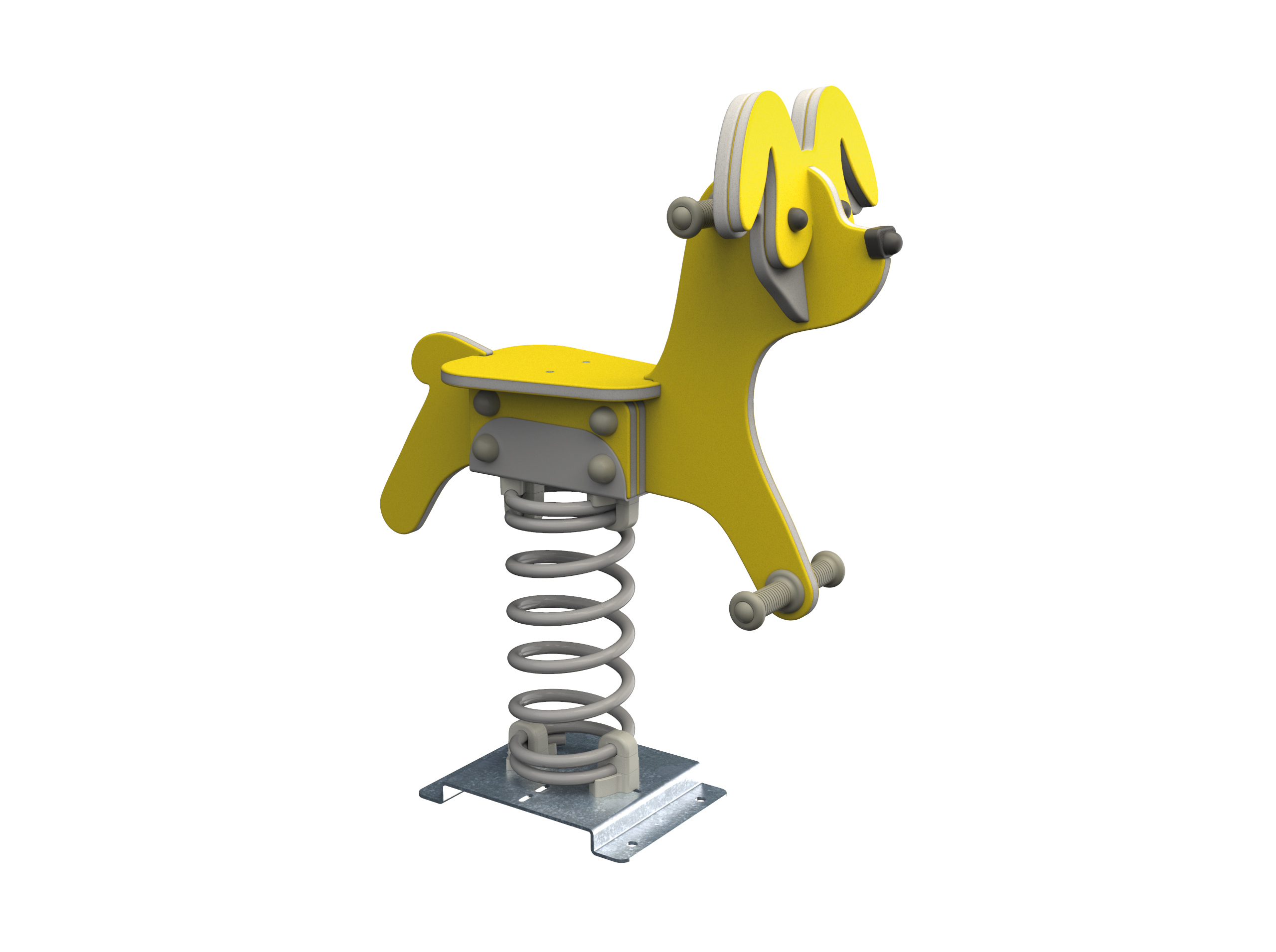 SPRING TOYS IN HDPE WITH SPRING TYPE ‘SMALL’ - dog