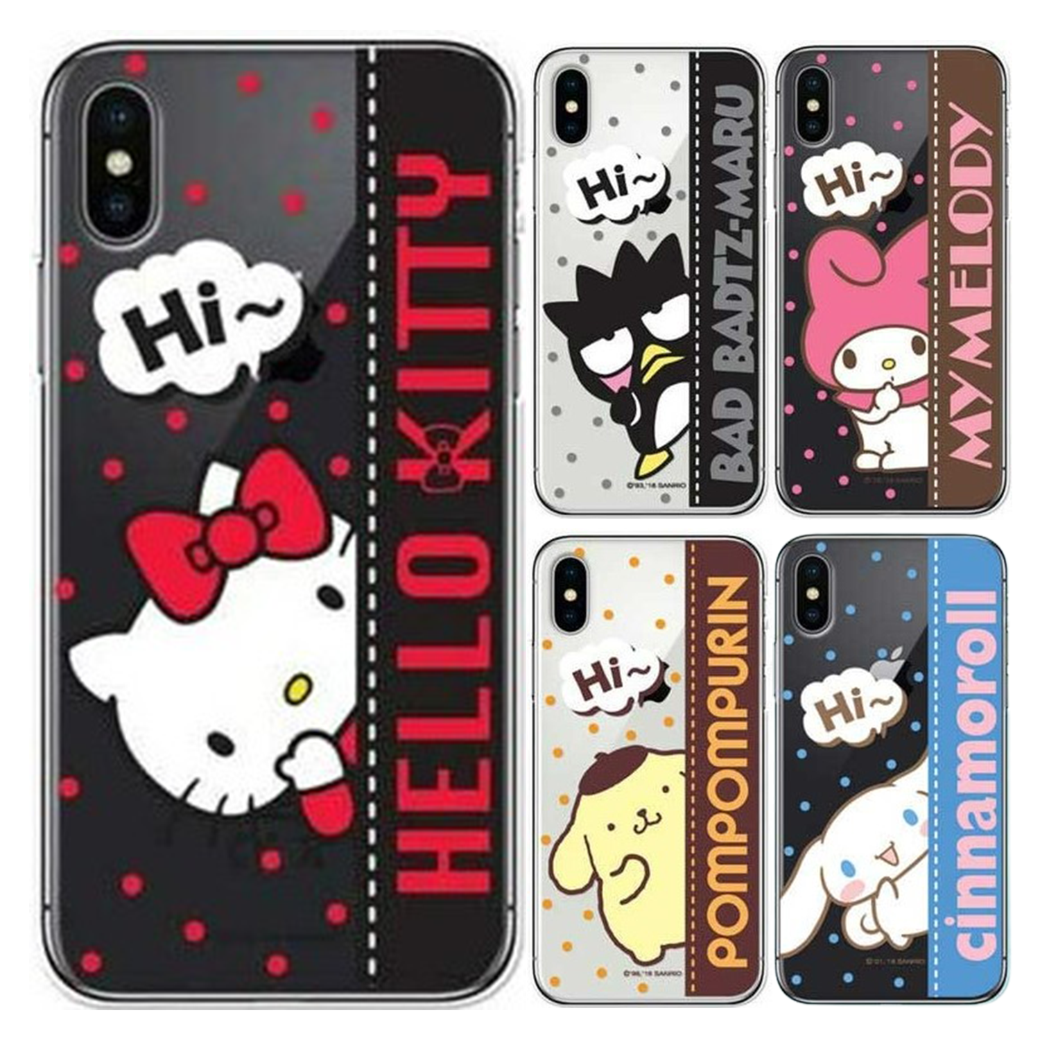 Sanrio - Clear Soft Case - 透明貼身手機保護軟殼 TY