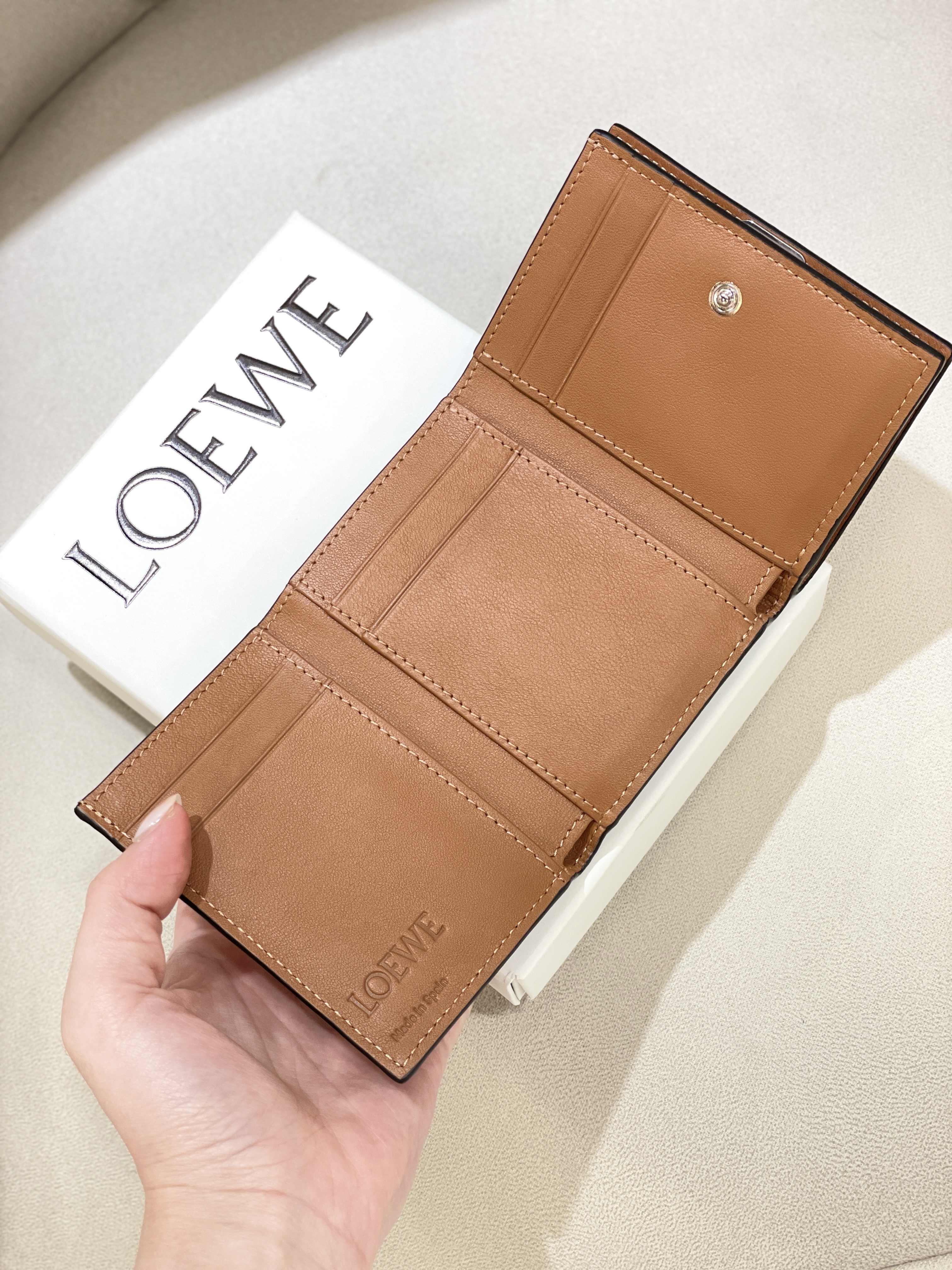 LOEWE Anagram Trifold Wallet
