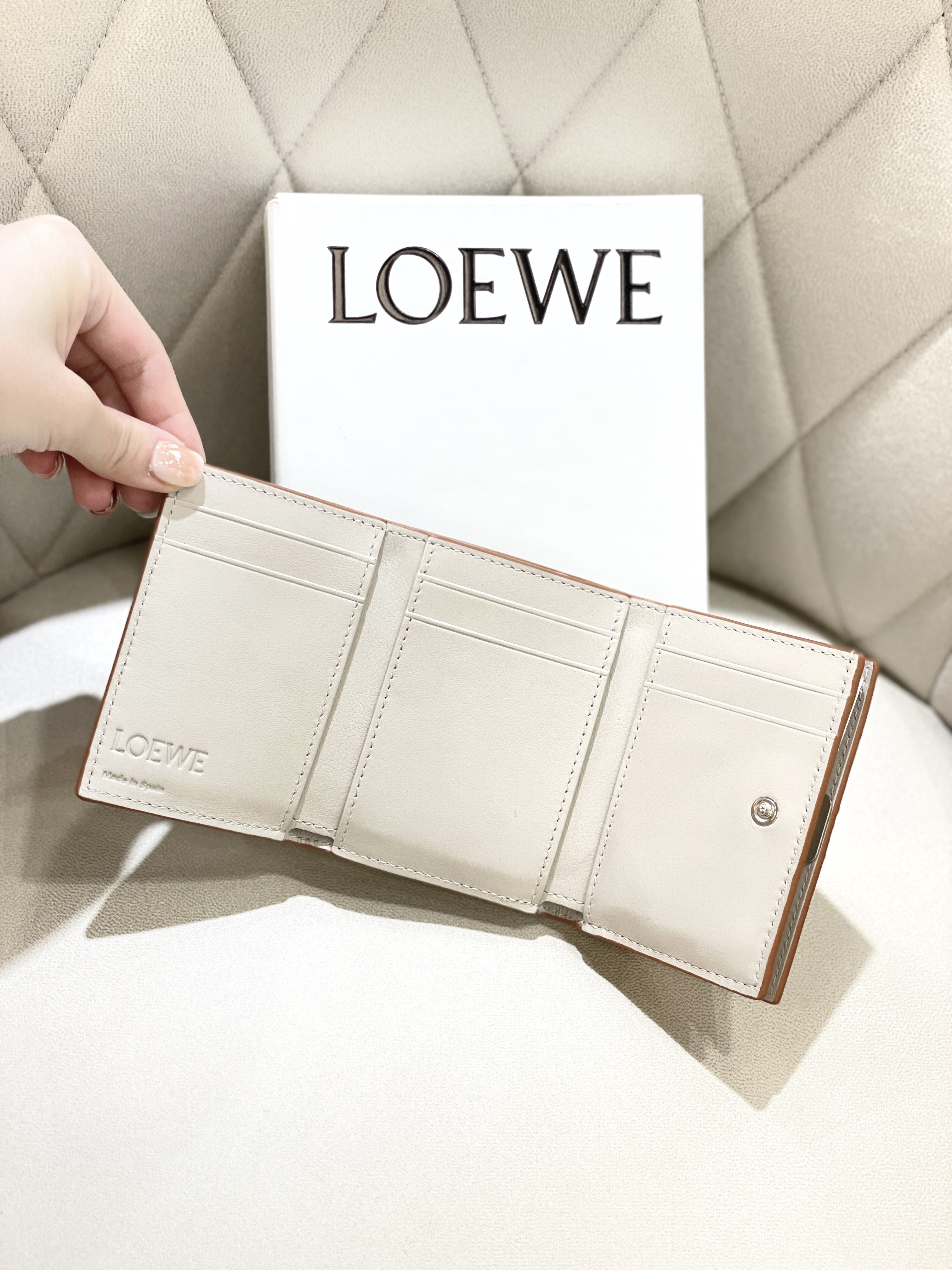 LOEWE Anagram Trifold Wallet