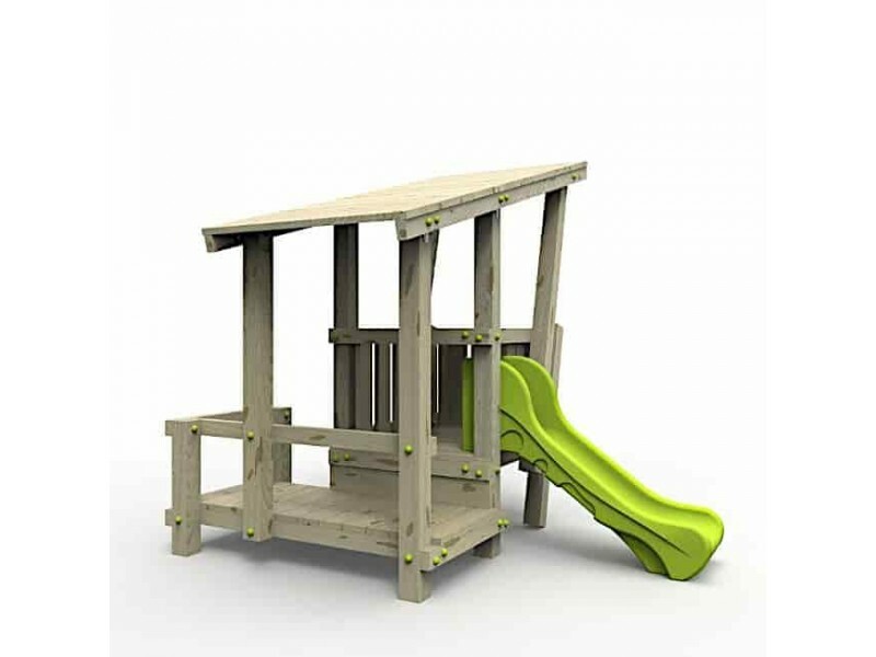 White Rhino SURF SHACK Wooden Keeper with Slide