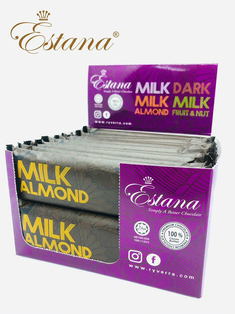 Estana Milk Almond Chocolate Bar 45g