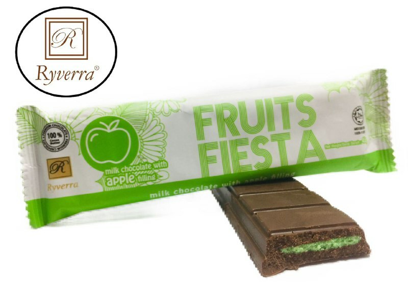 Fruits Fiesta Milk Chocolate with Apple Filling Bar 45g