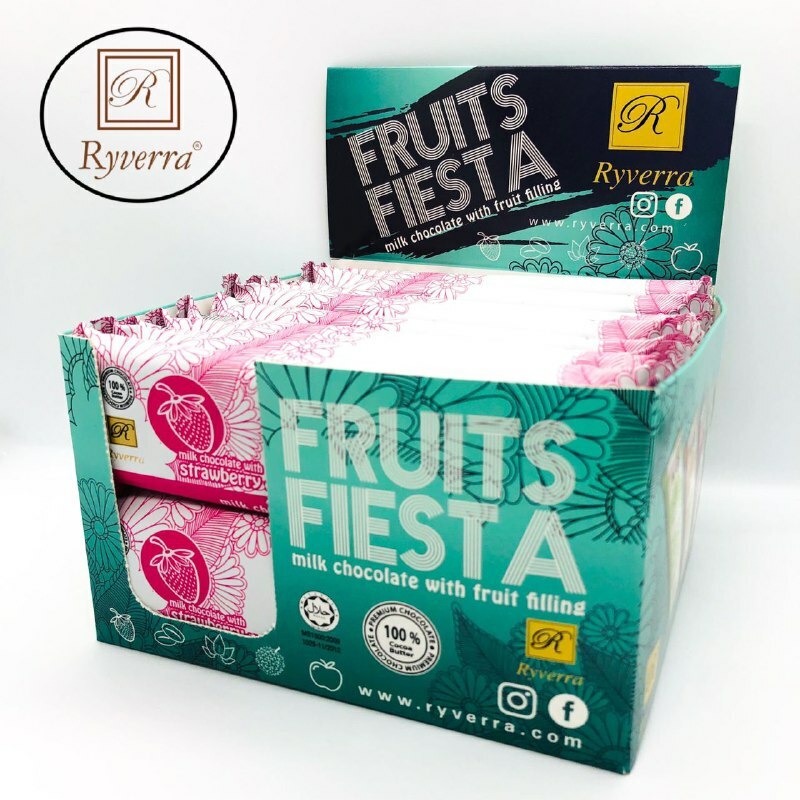 Fruits Fiesta Milk Chocolate with Strawberry Filling Bar 45g