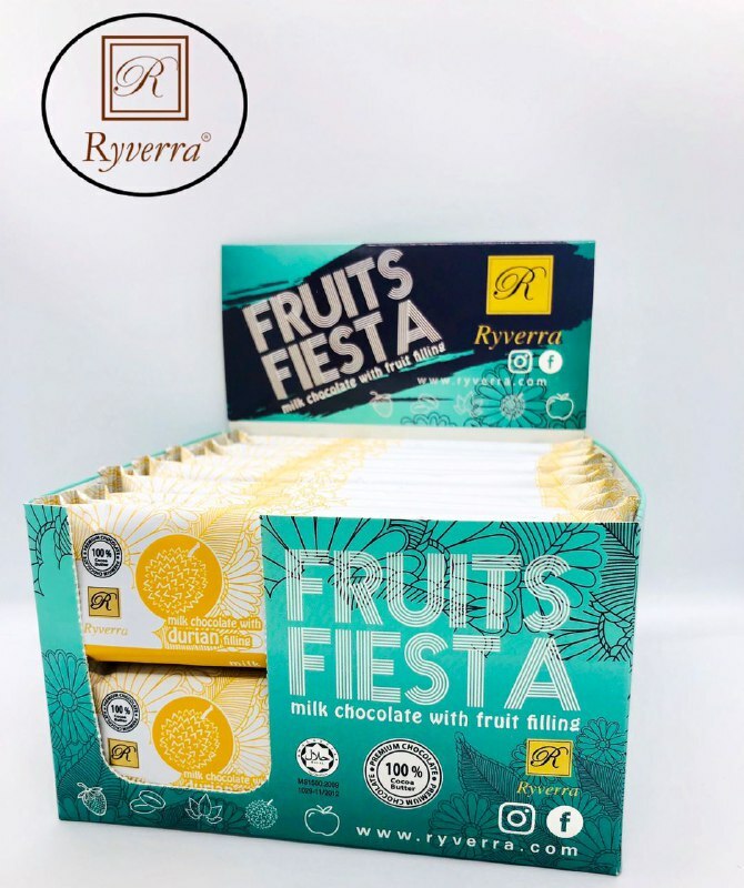 Fruits Fiesta Milk Chocolate with Durian Filling Bar 45g