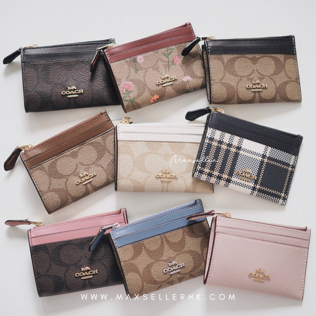 現貨｜18 色｜COACH 鎖扣散紙卡片包｜Coach ID Skinny Card Case Cardholder